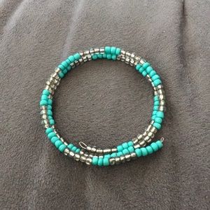 Turquoise Beaded Wrap Bracelet